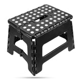 2 x Brand New Step Stool Kids - 9 inch Foldable Step Stool for Adults Holds up to 330 lbs, Folding Step for Bathroom, Kitchen and Garden, Safe, Compact and Easy to Clean - RRP €40.8