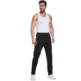 1 x RAW Customer Returns JustSun jogging pants men s training pants sports pants men s long cotton fitness pants men s zipper pockets black XL - RRP €32.99