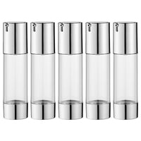 10 x Brand New pieces 30 ml plastic airless pump dispenser empty, empty airless pump dispenser cream dispenser pump bottle plastic refillable vacuum cosmetic container empty cream jars - RRP €80.5