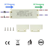 1 x RAW Customer Returns Dimmable electronic transformer 20-105W for halogen. No worries about flattery. Constant output voltage, overvoltage and short circuit protection low voltage  - RRP €21.68