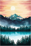 1 x Brand New Leejoey 5D Diamond Painting Set Mountains Lakes, 5D Diamond Painting Kit Sunset Landscape, Rhinestone Embroidery Painting Crystal Rhinestone Embroidery for Home, Wall Entrance Decorations 30 x 40 cm ly-31 - RRP €20.4