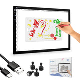 2 x RAW Customer Returns XIAOSTAR A3 Led Light Pad Light Table, Smart Tracing with Lock Screen and Timing Set, Adjustable Brightness and Color Temperature, for Artists, Animation Drawing, Sketching, X-ray Viewing - RRP €92.54