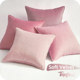 1 x RAW Customer Returns Topfinel cushion cover, plain, 40 x 40 cm pink set of 4 velvet cushion covers cushion cover decorative cushion cover sofa cushion decorative cushion decoration for sofa bedroom living room balcony children fluffy  - RRP €25.99