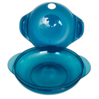 1 x RAW Customer Returns Tupperware Microwave Micro-Fix 700 ml turquoise round I50 Micro Micro Container Microwave - RRP €42.35