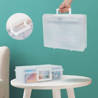 1 x RAW Customer Returns GREELUE photo box, sorting boxes for small items, 16 inner photo holders, transparent storage box for postcards, photos, toys - RRP €29.9