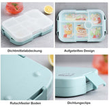 2 x RAW Customer Returns JOYZYAIYY Bento box children s lunch box with compartments, lunch box for microwave and dishwasher, school, small lunch box with 6 compartments and leak-proof, lunch box for kindergarten, - RRP €22.18