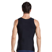 1 x RAW Customer Returns BaronHong Men s Chest Compression Shirt Slimming Shirt Body Shaper Vest Workout Abdominal Tank Tops Vests Black,M  - RRP €23.33