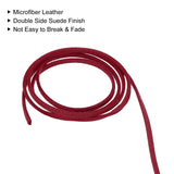 1 x Brand New sourcing map Suede Cord, 49.21 Yards 2.6mm Flat Leather Thread String for Purse Handbag Shoelace DIY Craft Bracelet Making, Wine Red 1 Roll - RRP €13.78