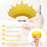 15 x Brand New Aohcae shower cap children, shampoo protection for children, adjustable children s hair washing protection, hair washing without tears, crown hair washing yellow  - RRP €360.0