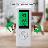 1 x RAW Customer Returns WTC100 Wireless Temperature Controlled Socket, Digital Plug-in Thermostat Outlet with Remote Control, Built-in Temp Sensor, Heating and Cooling for Air Conditioners, Heaters 15A Thermostat - RRP €32.26