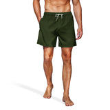 1 x RAW Customer Returns HMIYA Men s Swimming Trunks 2 in 1 Swimming Shorts Quick-Drying Short Board Shorts with Compression and Zip Pockets Green 01 4XL  - RRP €29.23