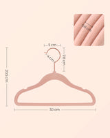 1 x RAW Customer Returns SONGMICS Children s Clothes Hangers, Set of 50 Children s Clothes Hangers, Baby Clothes Hangers, Velvet Hangers, 360 Rotating Hook in Rose Gold, Space-Saving, Non-Slip, for Wardrobe, Pastel Pink CRF027P01 - RRP €24.99