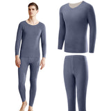 2 x Brand New Mecool Men s Thermal Underwear Set Ultra Soft Base Layer Tops and Leggings for Cold Weather M Blue - RRP €55.2