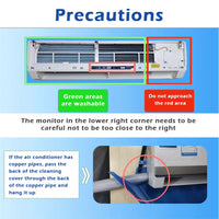 1 x RAW Customer Returns DASNTERED Waterproof Split Air Conditioner Cleaning Kits Wall Mounted Air Conditioner Dust Washing Clean Cover Air Conditioning Service Bag for 1 1.5P Hanging Air Conditioners - RRP €32.99