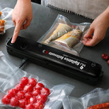 1 x RAW Customer Returns Food Vacuum Sealer, m MU 2 in 1 Portable Automatic Food Vacuum Sealer, for Fresh Dry and Moist Food, Professional Vacuum Sealer with 10 Bags - RRP €19.74