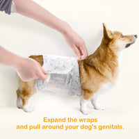 1 x RAW Customer Returns DONO Disposable Dog Diapers 2018 Male Dog Diapers Super Absorbent Soft Pet Diapers Moisture Display Diapers ONE L 32 Count - RRP €31.8