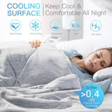 1 x RAW Customer Returns Luxear cool summer blanket 2 in 1 double-sided, cooling blanket with Arc-Chill Q-Max 0.5 cooling fibers four-season duvet breathable, soft quilt for people cooling bed linen, 150x200cm, gray - RRP €53.84