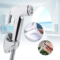 1 x RAW Customer Returns Bidet hand shower, hand held bidet sprayer, multifunctional ABS bathroom hand toilet bidet shower head hose holder wall mount set for bathing children, personal care, bathroom cleaning - RRP €13.0