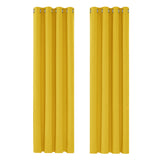 1 x RAW Customer Returns Deconovo Blackout Curtains with Eyelets for Living Room Opaque Curtains Modern Curtains for Children s Room Thermal Insulated, 290 x 140 cm Height x Width , Mustard Yellow, Set of 2 - RRP €51.49