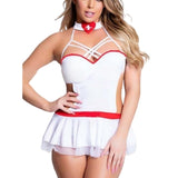 1 x Brand New HOTSO Women s Lingerie Nurse Costume, Straps Hollow Out Lingerie Babydolls Night Dress Sizes Lingerie Set Cosplay Uniforms Lace Teddy for Woman Girl Adult Costume L-XL  - RRP €19.2