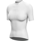 1 x RAW Customer Returns Lo.gas cycling jersey women short sleeve, cycling jersey road bike jersey breathable women bicycle shirt summer bicycle jacket cycling top with 3 pockets S beige - RRP €36.29