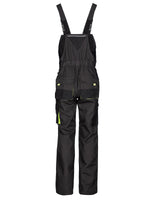 1 x RAW Customer Returns Stenso Emerton Dungarees Men s Long Work Trousers Protective Dungarees with Knee Pad Pockets - Grey Black Green EU62 - RRP €43.62