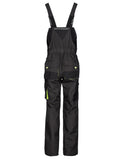 1 x RAW Customer Returns Stenso Emerton Dungarees Men s Long Work Trousers Protective Dungarees with Knee Pad Pockets - Grey Black Green EU62 - RRP €43.62