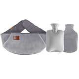 1 x Brand New Norhogo 3 in 1 Rubber Hot Water Bottle with Fleece Lining Tie Up Hot Water Bottle with Storage Bag Belt for Pain Relief Arthritis Sports Injuries 1000ml  - RRP €22.8