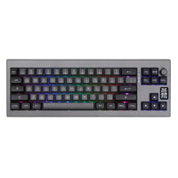 1 x RAW Customer Returns EPOMAKER Shadow-X Gasket Mechanical Keyboard with Wired Bluetooth Wireless,with Screen,Hot Swap,3000mAh,Poron Foam,Silicone Pad for PC Mac Flamingo Switch  - RRP €101.45