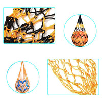 9 x Brand New YDDM Pack of 2 Sports Ball Net Bag, Portable Ball Net Sports, Nylon Ball Net, for Football Basketball Volleyball Rugby Ball Portable Nylon Ball Carry Mesh for Single Ball 2 Colors  - RRP €89.73