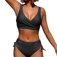 1 x RAW Customer Returns Jarseila Women s Swimwear Two Pieces Twisted Brazilian Bikini Push Up Padded High Waist Bra Bikini Bottom Women s Swimwear - RRP €36.99