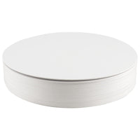 1 x RAW Customer Returns ZEONHEI 50 pieces 25 cm cake board, 1 mm stable cake plate cake board round white, cake drum for presentation of cakes, tarts, bread, pastries - RRP €25.99