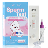 1 x RAW Customer Returns Accufast sperm test for men - sperm test fertility test sperm test for men Measures the concentration of sperm Indicates Normal Or Low Sperm Count Accurate and private - RRP €10.07