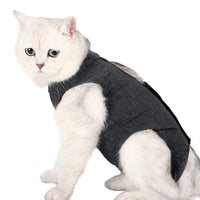 1 x RAW Customer Returns LIANZIMAU Cat Bodysuit After Surgery With Anti-Licking For Abdominal Wounds Soft Home Indoor Pet Clothes E-Collar Alternative For Cats Dogs To Wear After Surgery - RRP €13.98