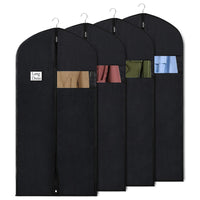 1 x RAW Customer Returns Syeeiex Garment Bag for Storage, 60 x 152 cm Breathable Fabric, Long Garment Bags for Dresses Coats Evening Dresses, 4 Pieces - RRP €19.15