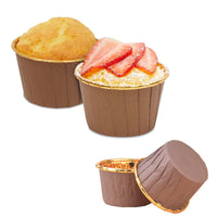 26 x Brand New Paper Muffin Cases, 50 Pieces Cup Cake Paper Baking Cups Paper Wrappers Cake Inserts for DIY Dessert Home Party Wedding Birthday Color Coffee - RRP €183.04