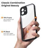 3 x Brand New Mofurd Case for iPhone 11, Hybrid PC TPU Silicone Case Anti-Yellowing Shockproof Protection and 3 Tempered Glass, Transparent Back Black Bumper - RRP €26.97