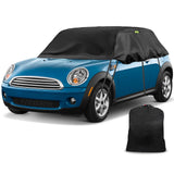 1 x RAW Customer Returns Car Cover Replacement for Mini Cooper 3 Door 2000-2024, 300D Oxford Fabric Half Car Cover, Half Garage UV Resistant Half Car Cover Dustproof Snowproof Sunproof Outdoor Indoor - RRP €50.41