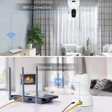 1 x RAW Customer Returns PANAMALAR WLAN IP camera, 3MP indoor surveillance camera 350 swivel FHD supports LAN WLAN connection Alexa 2-way audio night vision etc., indoor baby camera for baby pet PC mobile app - RRP €80.66