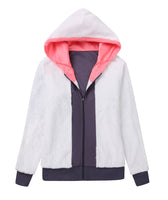 1 x Brand New igeekwell teddy lining hoodie jacket women s zipper sweat jacket warm fleece winter autumn hoodie lined fleece jacket with hood - RRP €47.39