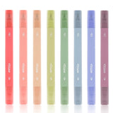 2 x RAW Customer Returns YISAN Dual Tip Aesthetic Highlighters, Double Tip, Soft Chisel Tip, Pastel Highlighters, No Bleeding, 70900  - RRP €16.16