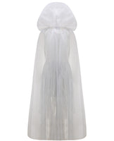 1 x RAW Customer Returns IKALI Women s Chain Bride Costume Deluxe Halloween Fancy Dress Outfit Ghost Grave Bride with Hood Mesh Cape Chain Long Dress L - RRP €39.31