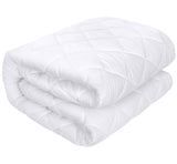 1 x RAW Customer Returns Utopia Bedding Quilted Mattress Cover 180x200 cm, Fitted Elastic Mattress Topper, Mattress Protector Skirt with Diamond Pattern Stretches up to 38 CM Extra Deep Pocket White  - RRP €22.55