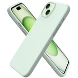 1 x RAW Customer Returns ORNARTO compatible with iPhone 15 Plus silicone case 6.7 inches, thin iPhone 15 Plus mobile phone case made of liquid silicone, scratch-resistant and shockproof protective iPhone 15 Plus case 2023 - light green - RRP €13.1