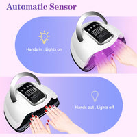 1 x RAW Customer Returns Timpou 280W UV Lamp for Gel Nail Polish Dryer Professional Nail Lamp, Red UV Light for Nails with 66 Beads, Auto Sensor Led Gel Nail Lamp, 4 Timer Setting - RRP €26.99