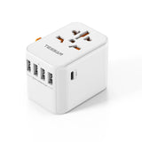 1 x RAW Customer Returns TESSAN 30W USB C Universal Travel Adapter, Universal Adapter with 4 USB A and 1 USB C, Universal Travel Socket, American English Socket Adapter Germany Thailand Australia - RRP €25.2