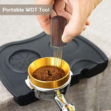 1 x Brand New Geieold WDT Tool Espresso Coffee Stirrer Espresso Distribution Tool Portable Espresso Distribution Tool, 6 Needles Rosewood Color - RRP €20.4