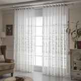 1 x RAW Customer Returns Amidoudou Set of 2 Sheer Tulle Curtains for Living Room Bedroom European Style 245x140cm Beige - RRP €30.97