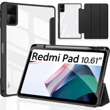 13 x Brand New DUZZONA Case for Xiaomi Redmi Pad 10.61 inch 2022, Shockproof Thin Transparent Back Case Cover for Xiaomi Redmi Pad 10.61 , Black - RRP €194.74