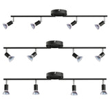 1 x RAW Customer Returns AIBOO LED Ceiling Spotlights Rotate 360 Degrees, GU10 Lamp Base, 230V LED Chandelier for LEDs, Matte Nickel, Ceiling Spotlights for Kitchen, Living Room Bulbs Not Included  - RRP €31.33